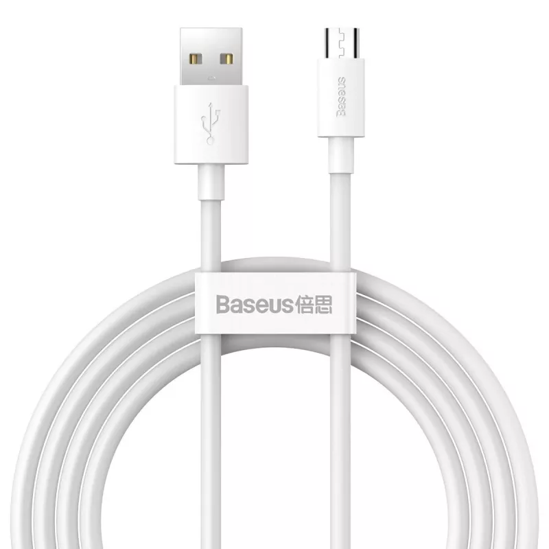 USB A į Micro-USB B kabelis Baseus TZCAMZJ-02 1,5 m Baltas