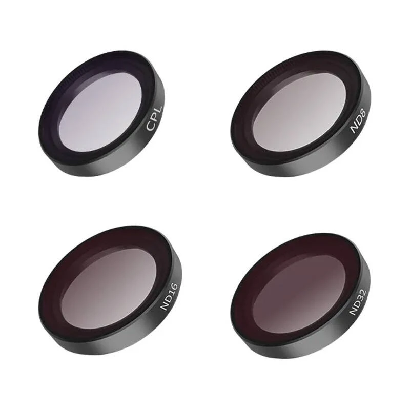 4 vienetų CPL/ND8/ND16/ND32 Telesin filtrų rinkinys, skirtas Insta360 GO 2/3 kamerai