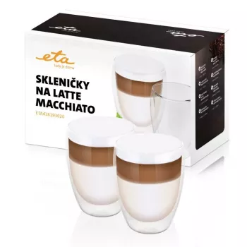 ETA | Latte Macchiato stiklinės | ETA418193020 | Kavai | 2 vnt. | Tinka plauti indaplovėje