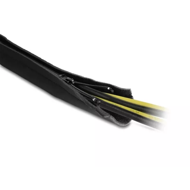 DeLOCK kabelių įvora neopreninė lanksti su užtrauktuku 1,5 m x 100 mm juoda