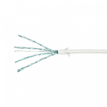 LogiLink CQ9041S RJ45 tinklo kabelis, jungiamasis kabelis CAT 6a U/FTP 1,50 m baltas, itin plonas, liepsną stabdantis