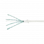 LogiLink CQ9041S RJ45 tinklo kabelis, jungiamasis kabelis CAT 6a U/FTP 1,50 m baltas, itin plonas, liepsną stabdantis