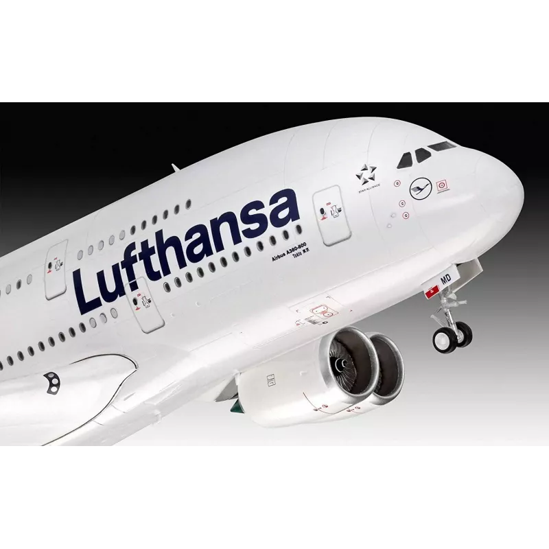 Surinktas modelis Revell Airbus A380-800 Lufthansa New Livery