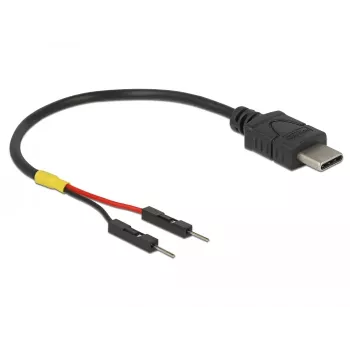 USB laidas DeLOCK 85418 0,1 m USB C Juodas