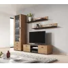 TV staliukas Cama Meble SOHO 140, lefkas ąžuolas/juoda, 1400×430×370 mm