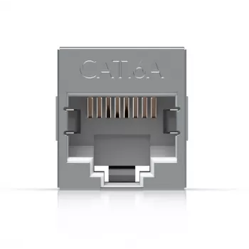 Inline RJ45 jungtis UBIQUITI UACC-RJ45-COUPLER-C6A Compact — RJ45 Cat6A tiesioginė jungtis