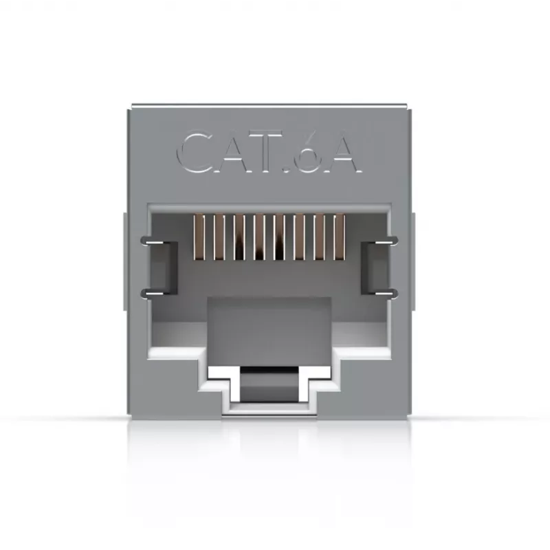 Inline RJ45 jungtis UBIQUITI UACC-RJ45-COUPLER-C6A Compact — RJ45 Cat6A tiesioginė jungtis
