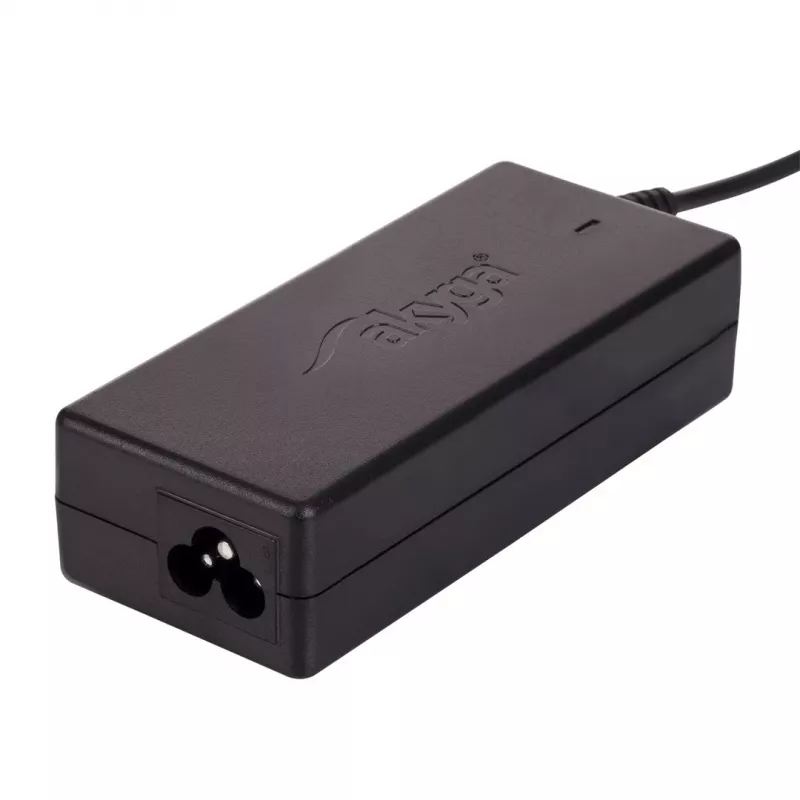 Maitinimo adapteris Akyga AK-ND-06 65 W vidaus nešiojamojo kompiuterio maitinimo šaltinis, 100–250 V, juodas, ABS korpusas