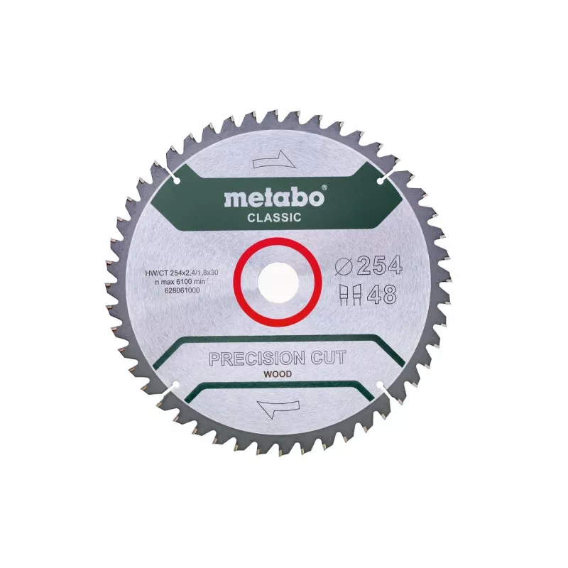 Apskritasis pjūklo diskas Metabo 628061000 25.4 cm