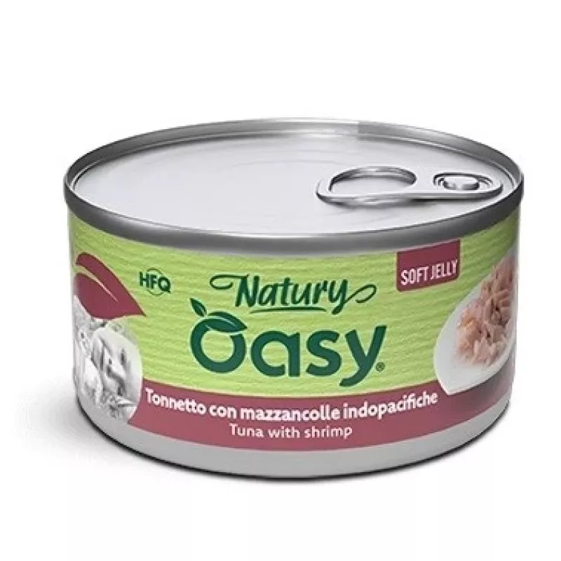 Oasy Natury Soft Jelly Tuna su krevetėmis 150 g