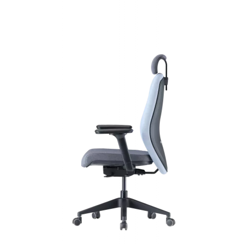 Up Up Athene ergonomic office chair Juoda, Pilka + Blue fabric