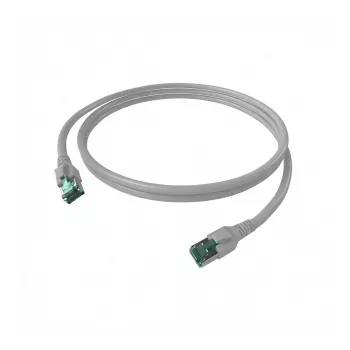 EasyLan FlexBoot FTP Cat.6a saCon 1m - 1 m - Cat6a - F/UTP (FTP) - RJ-45 - RJ-45 - Pilka