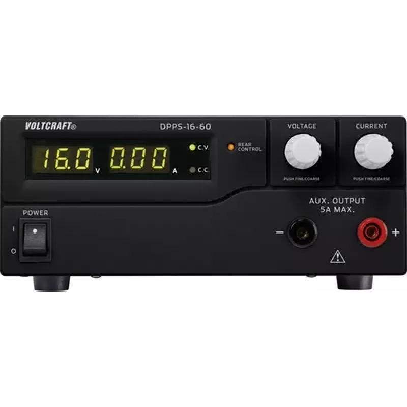 VOLTCRAFT laboratorinis maitinimo šaltinis, reguliuojamas DPPS-16-60 1–16 V/DC 0–60 A 960 W USB programuojamas išėjimų skaičius 1 x (DPPS-16-60)
