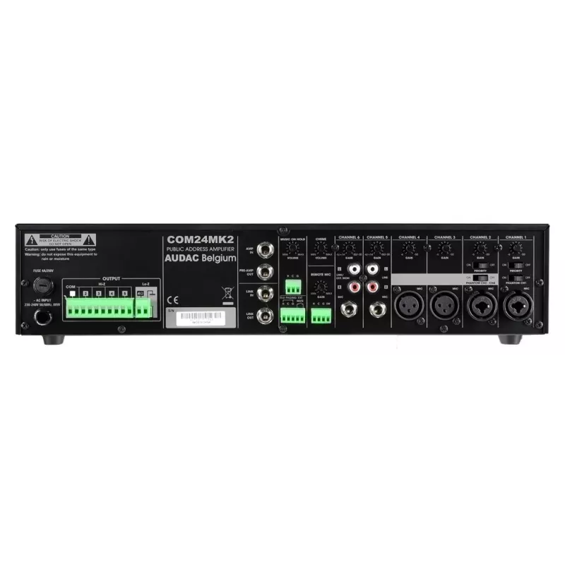 AUDAC COM24MK2 audio stiprintuvas 240W D klasė juodas