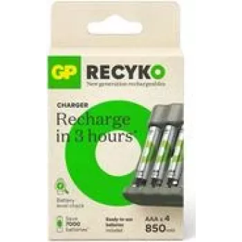 Baterijų įkroviklis GP B441, skirtas NiMH AA ir AAA įkraunamoms baterijoms, nešiojamasis USB maitinamas įkroviklis