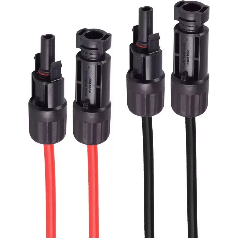 shiverpeaks ®-PV4 prailginimo laidas, 4mm², 2 dalių rinkinys Raudona/juoda, 2m (BS02-320316)