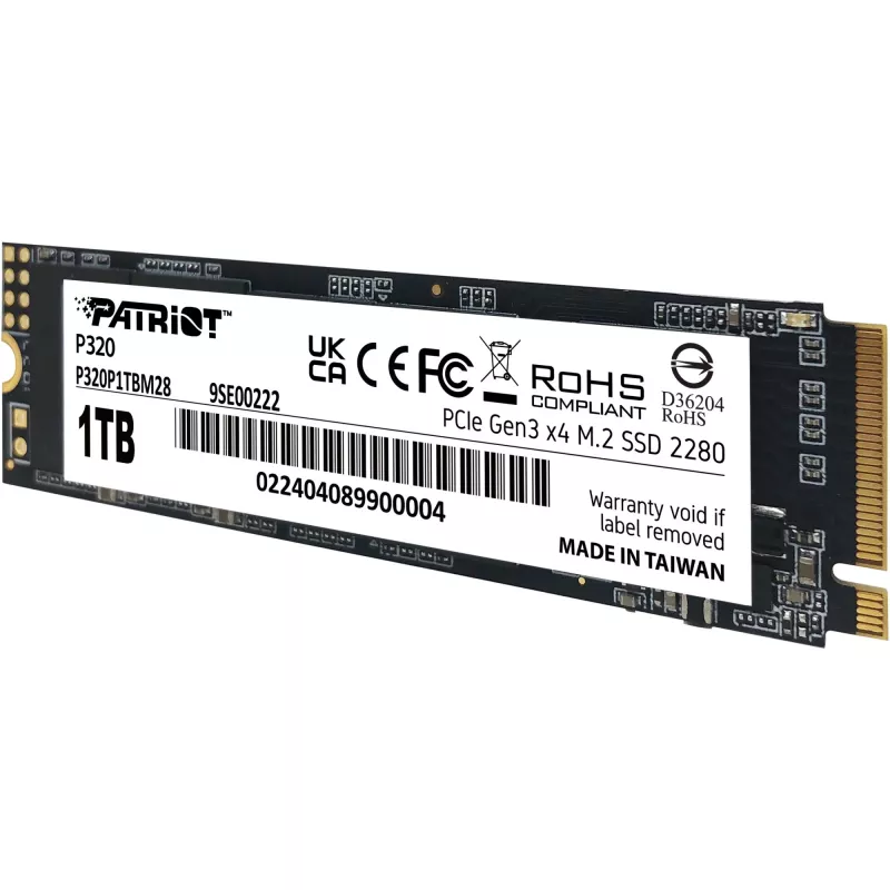 SSD diskas Patriot P320 1TB M.2 2280 PCIe 3.0 x4 NVMe