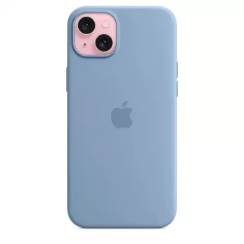 Apple iPhone 15 Plus silikoninis dėklas su MagSafe – Winter Mėlyna