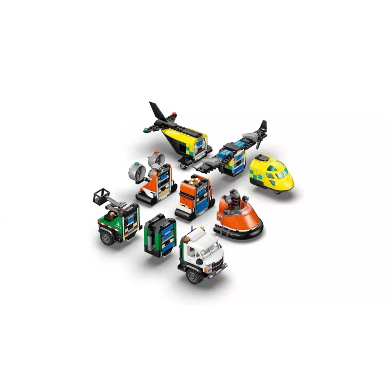 LEGO CITY 60505 Lėktuvas, techninės priežiūros sunkvežimis ir orlaivis Rem