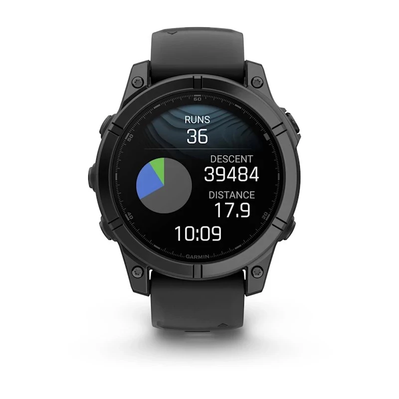 Garmin Fenix E 3,3 cm (1,3 colio) AMOLED 47 mm Skaitmeninis 416 x 416 pikselių Liečiamas ekranas Juodas „Wi-Fi“ GPS (palydovas)