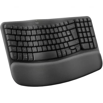 Wave Keys belaidė ergonominė klaviatūra - GRAFITINĖ - NLB - 2.4GHZBT - NA - CENTRAL-419 - UNIVERSAL