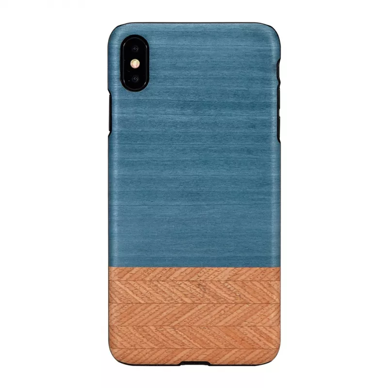 man and wood išmaniojo telefono dėklas iPhone X/XS — džinsinė juoda