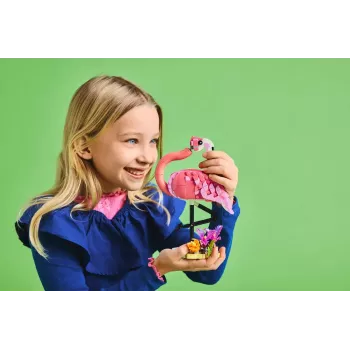 LEGO Creator 3-in-1 Pink Flamingo 31170 surenkamų modelių rinkinys, 288 detalės, aukštis 230 mm, rekomenduojamas amžius 8+