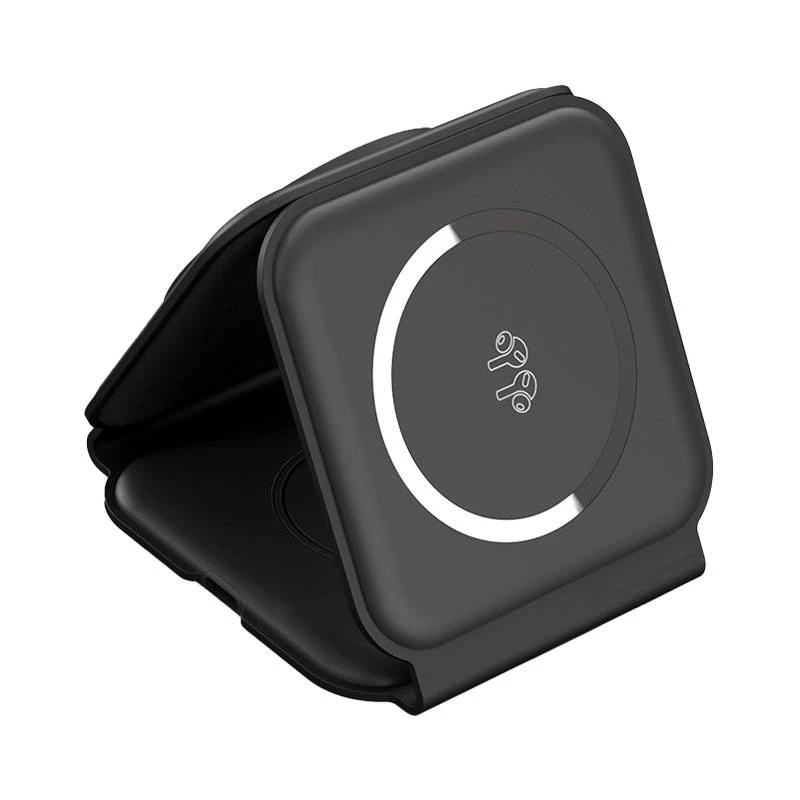 Choetech T588-F 3in1 Magnetic Wireless Charger 15W (juodas)