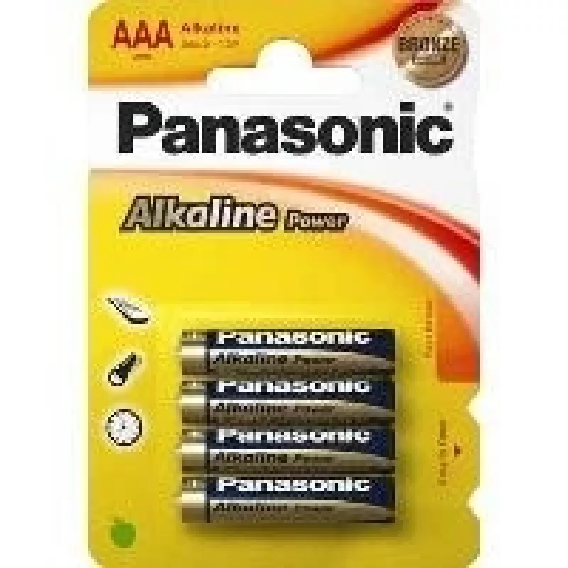 Panasonic 1x4 LR03APB - Šarminė - 1,5 V - 10,5 mm - 10,5 mm - 44,5 mm - AAA-S (LR03APB/4BP)