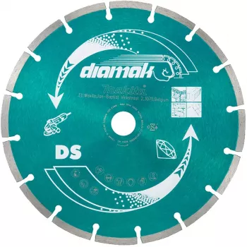 Makita Diamak - deimantinis pjovimo diskas - betonui, marmurui, skalūnui, minkštai plytai, cementinei plytai