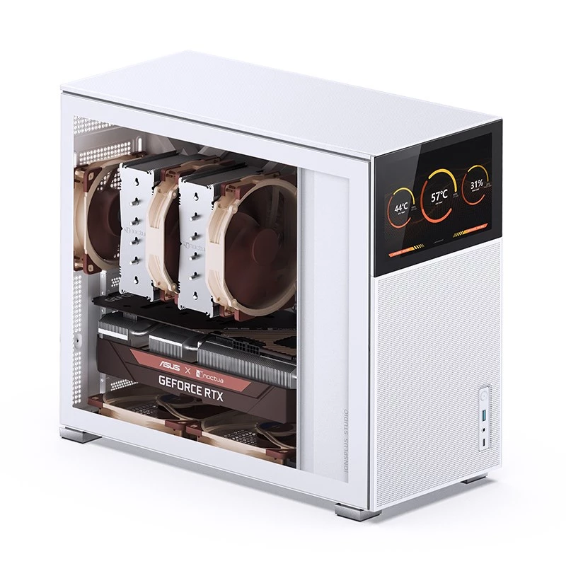 PC korpusas Jonsbo D41 MESH Midi Tower baltas