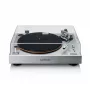Patefonas Lenco TTA-080SI sidabrinis su USB ir Bluetooth, hi-fi diržinė pavara