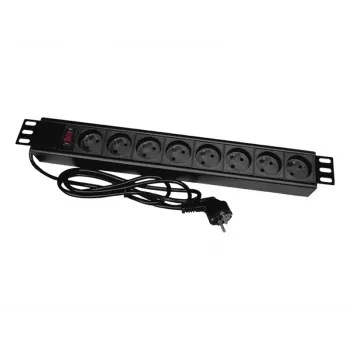 Alantec PZ081U3M maitinimo prailgintuvas 3 m 8 AC lizdai, vidaus, juodas