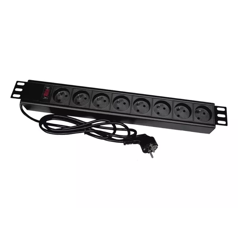 Alantec PZ081U3M maitinimo prailgintuvas 3 m 8 AC lizdai, vidaus, juodas
