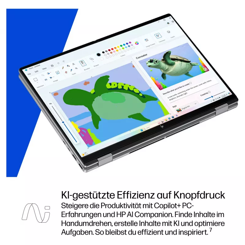 HP OmniBook BZ8L0EA 16 nešiojamasis kompiuteris - 5 GHz 40,6 cm - 1 TB SSD - 32 GB RAM - jutiklinis ekranas - Windows 11 Home (BZ8L0EA#ABD)