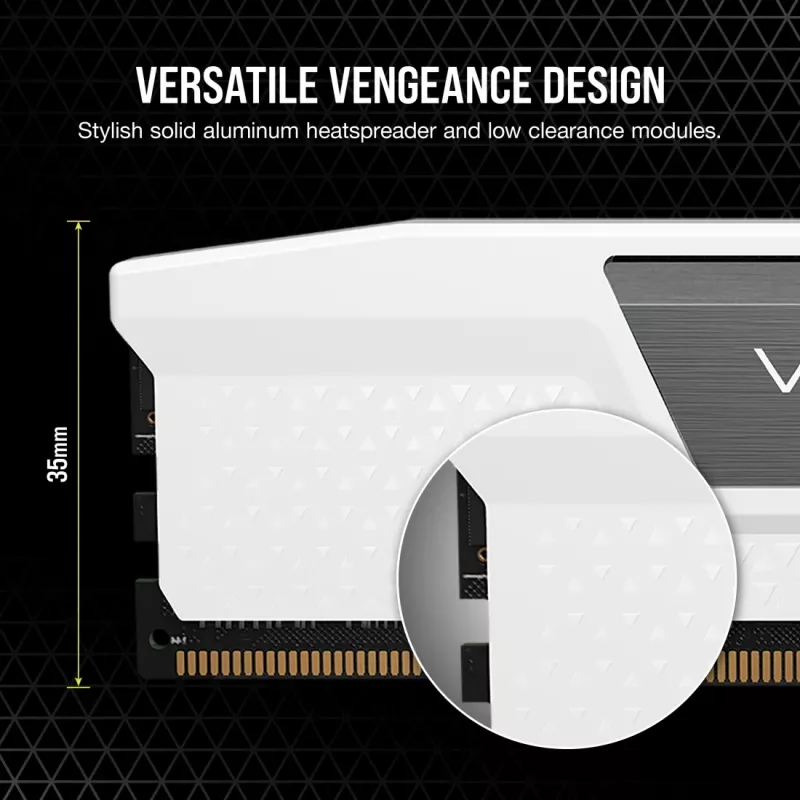 CORSAIR Vengeance DDR5 rinkinys 48 GB 2 x 24 GB DIMM 288-PIN 3000 MHz PC5-48000 CL30 1.4 V balta (CMK48GX