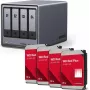 UGREEN NAS HDD rinkinys DXP4800 Plus+ su 4 x Western Digital WD80EFPX 8TB diskais (modelis 35261& 4x WD80EFPX)