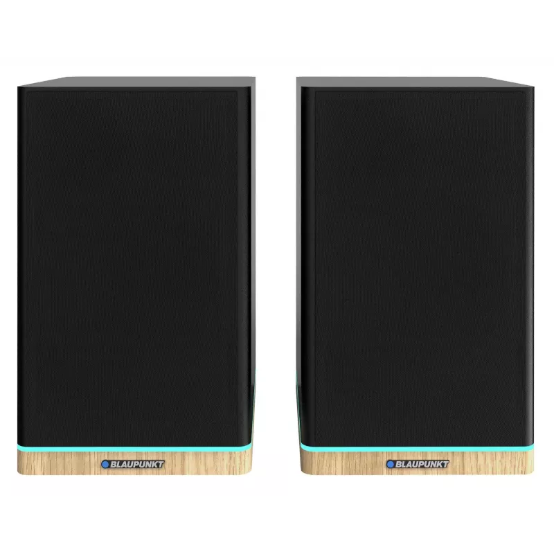 Lentyninės kolonėlės Teac BS-60BK LED juodos — Bluetooth, 2×90W, RCA, USB, optinis, su boso refleksu, nuotolinis valdymas