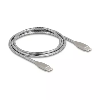 USB kabelis DeLOCK 81259 1 m USB C į USB C USB 2.0 Sidabrinis