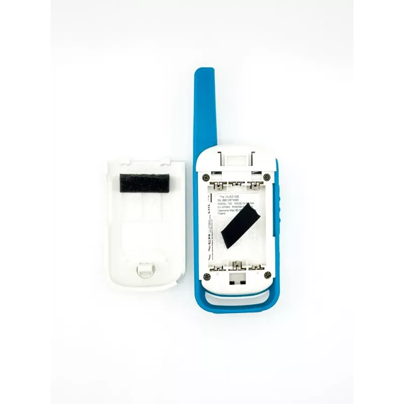 Motorola Talkabout T42 - racija, 2 vnt. rinkinys (oranžinė-mėlyna)