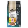 Šlapias kačių ėdalas Sheba Mini mėsos patiekalai padaže Fresh & Fine 6 x 50 g — suaugusioms katėms, 84 % drėgmės, 7,9 % baltymų