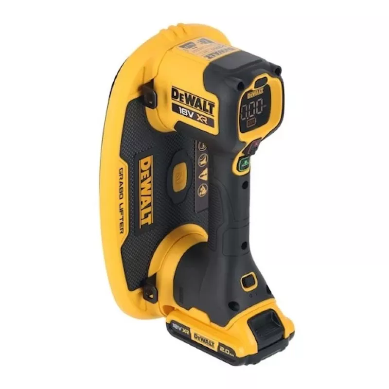 Vakuuminis keltuvas DeWalt GRABO DCE590N 18V belaidis nešiojamasis siurbimo įrankis, 1 siurbimo gaubtas, maks. apkrova 120 kg