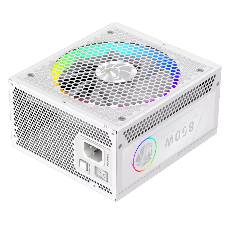 Gamemax maitinimo blokas, 80 PLUS, Gold | RGB 850G WH | 850 W