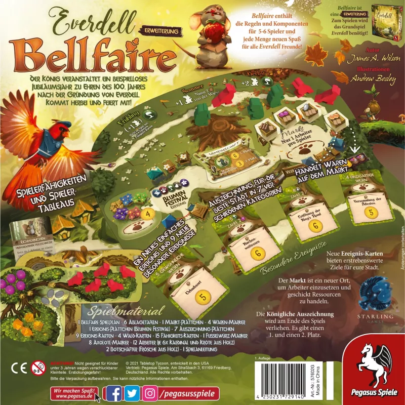 Everdell: Bellfaire, stalo žaidimo papildinys
