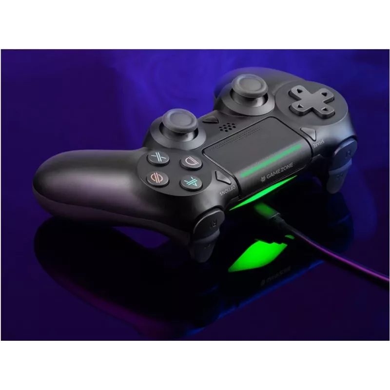 Laidinis žaidimų pultas TRACER SHOGUN PRO Juoda — 16 mygtukų, analoginis/skaitmeninis, 1,5 m laidas, vibracija, PC/PS4/PS3