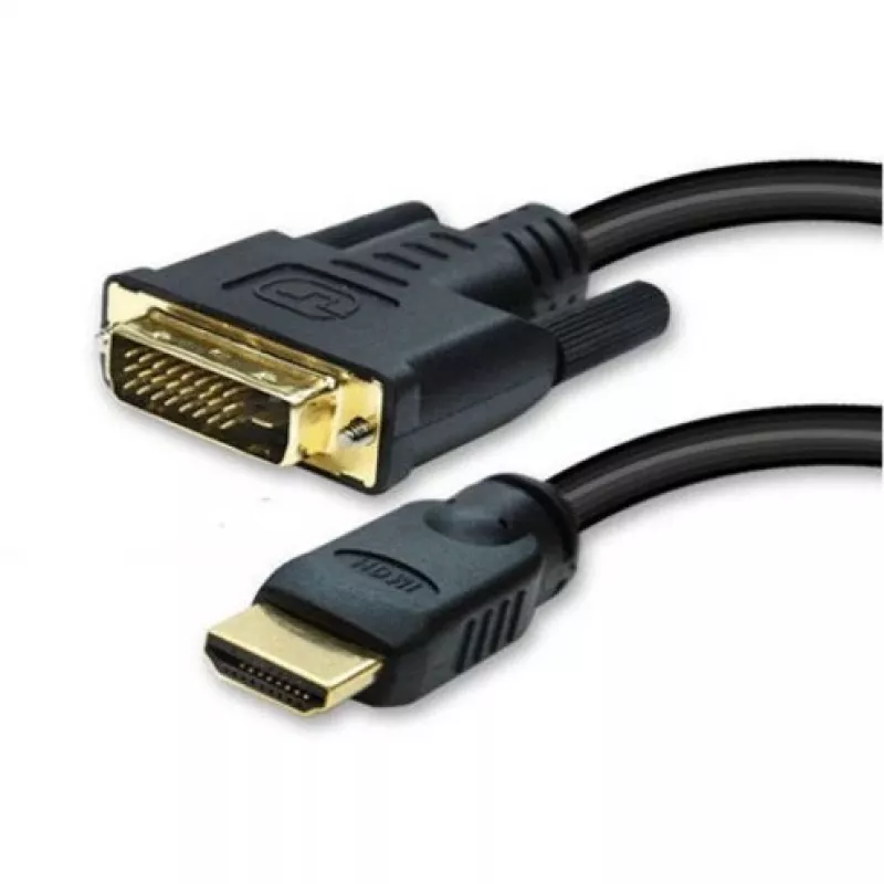 DVI-D 24+1 > HDMI (ST-ST) 2m adapterinis kabelis juodas