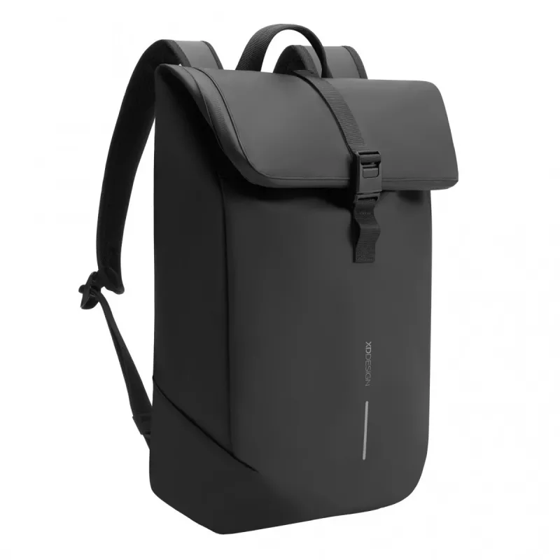 Kuprinė XDDESIGN URBAN FLAP-TOP P706.2601 — atspari vandeniui, lengva, juoda