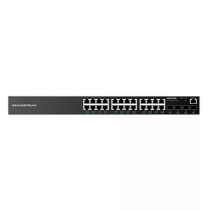 Grandstream GWN 7803 24GE 4SFP valdomas L2+ komutatorius