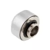 Kietojo vamzdelio jungtis 14 mm OPTIMUS — metalinis aušinimo skysčio / PC vandens aušinimo jungtis, sidabrinė