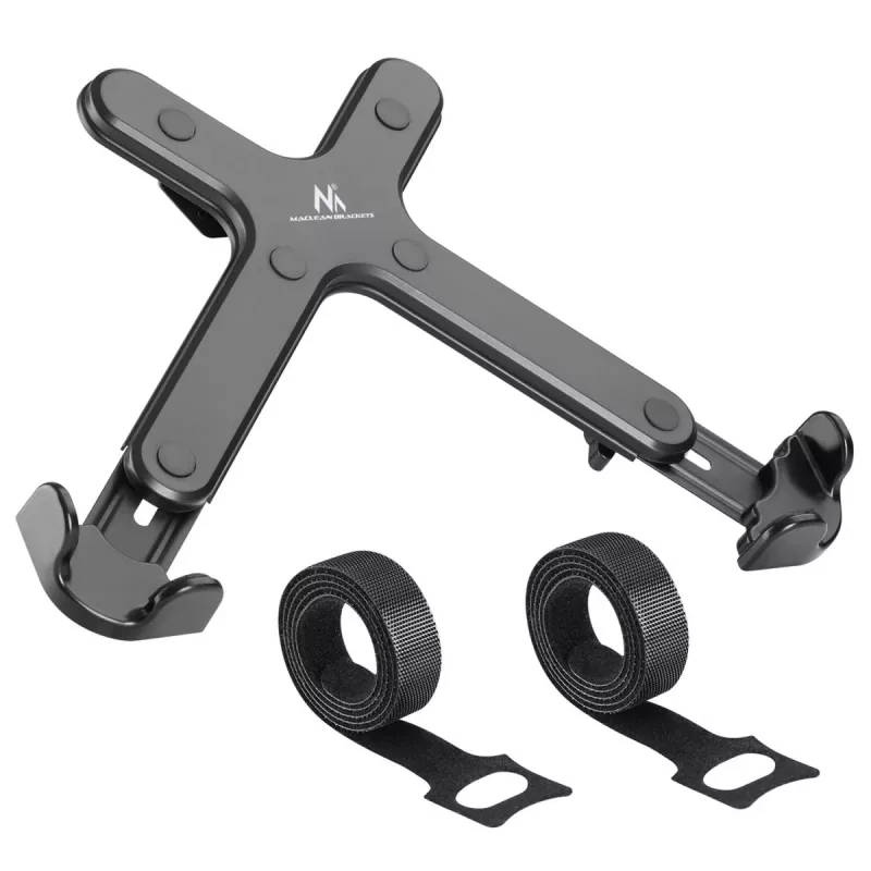 Nešiojamojo kompiuterio stalo laikiklis MACLEAN MC-836 — reguliuojamo aukščio, ergonomiškas dizainas, juodas, horizontaliam nešiojamajam kompiuteriui (58,5×236×320 mm)